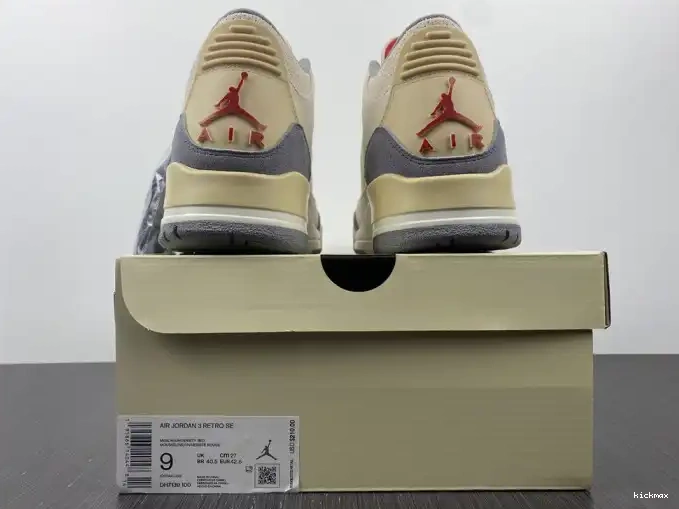 Rep MAX Muslin Retro 3 Jordan Air DH7139-100 0426